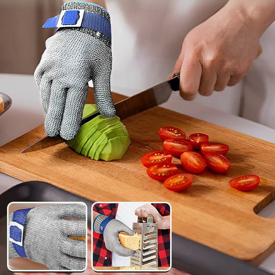 Gants de cuisine en acier inoxydable